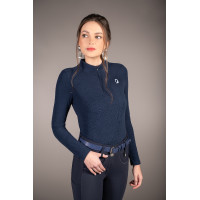 Polo met lange mouwen Arezzo Soft Lauria Garrelli Donkerblauw