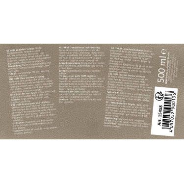 HKM leervet Indicatieve kleur Transparant