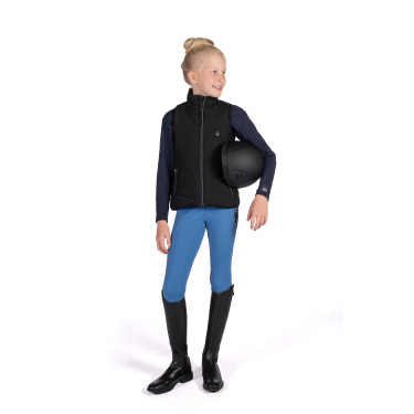 Verwarmd kinderbodywarmer Cuddle Style HKM Zwart