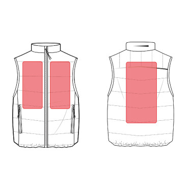 HKM Cuddle Style verwarmd kinderbodywarmer zonder batterij Zwart