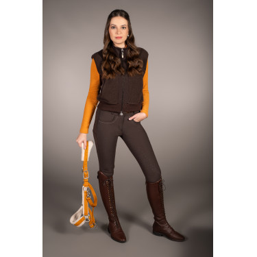 Gilet Arezzo Teddy Lauria Garrelli Marron foncé