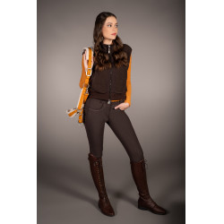 Gilet Arezzo Teddy Lauria Garrelli Marron foncé