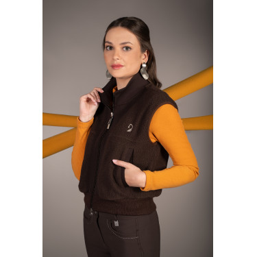 Gilet Arezzo Teddy Lauria Garrelli Marron foncé