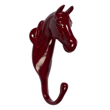 Support pour tête de cheval HKM Bordeaux Support pour tête de cheval HKM Bordeaux