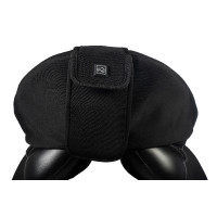 Couvre-siège chauffant selle Dressage sans batterie HKM Noir Couvre-siège chauffant selle Dressage sans batterie HKM Noir