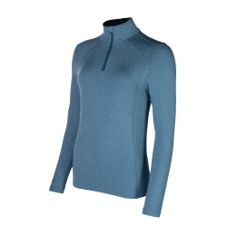 T-shirt fonctionnel Essentials Hiver HKM Pétrole Bleu