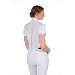 Polo de concours Hunter manches courtes HKM Blanc