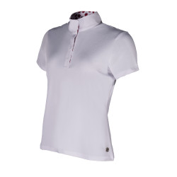 Polo de concours Hunter manches courtes HKM Blanc