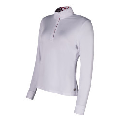 Polo de concours Hunter manches longues HKM Blanc Polo de concours Hunter manches longues HKM Blanc