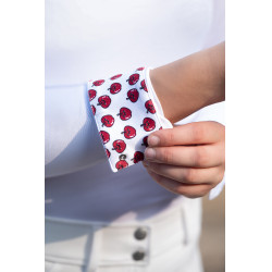 Wedstrijdpolo Hunter met lange mouwen HKM Wit