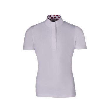 Polo de concours Hunter Kids manches courtes HKM Blanc