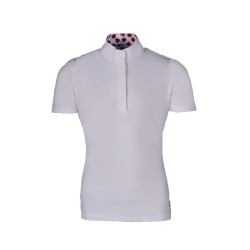 Wedstrijdpolo Hunter Kids korte mouwen HKM Wit