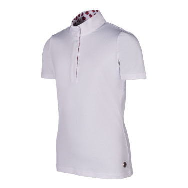 Wedstrijdpolo Hunter Kids korte mouwen HKM Wit