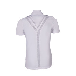 Polo de concours Hunter Kids manches courtes HKM Blanc