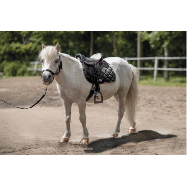 Zadel voor Shetland set Lucy HKM Zwart