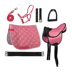Selle pour Shetland set Lucy HKM Rose