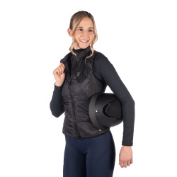 Verwarmd vest Slimline Style HKM Zwart