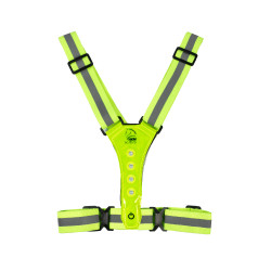 Gilet lumineux à LED HKM Jaune fluo Gilet lumineux à LED HKM Jaune fluo