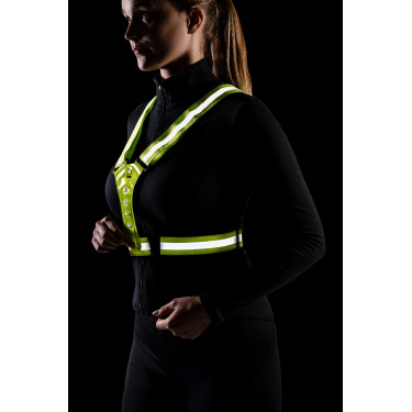 LED-lichtgevend vest HKM Fluogeel