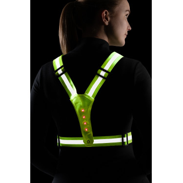 LED-lichtgevend vest HKM Fluogeel