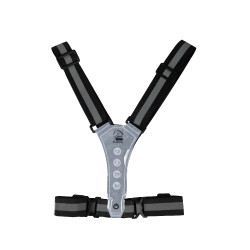 Gilet lumineux à LED HKM Noir / argenté Gilet lumineux à LED HKM Noir / argenté