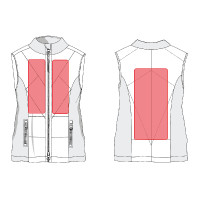 Gilet chauffant Slimline Style sans batterie HKM Bleu foncé Gilet chauffant Slimline Style sans batterie HKM Bleu foncé