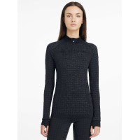 Haut à col zippé LeMieux Aspen Motif pied-de-poule