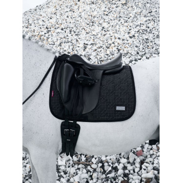 LeMieux Aspen Square dressuurzadeldek Houndstooth-motief