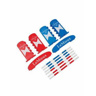 Ensemble de saut d’obstacles LeMieux Toy Pony Benetton / chili / blanc