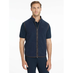 LeMieux mouwloze fleece voor heren Marine Marineblauw