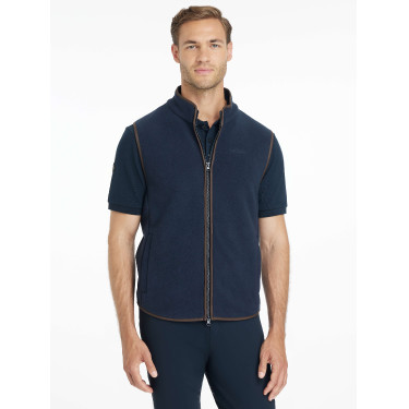 LeMieux mouwloze fleece voor heren Marine Marineblauw