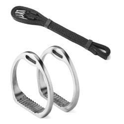 Daslö kindersattel met handgreep Zwart