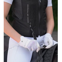 Y-singel – bevestiging aan het zadel voor Swing P25 AIR airbagvest Zwart