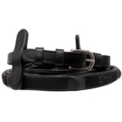 Ergo rubber Canter teugels Zwart