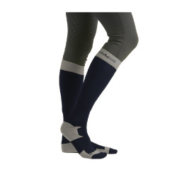 Chaussettes Flags & Cup mixtes Prato Marine / gris Bleu