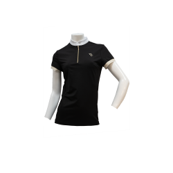 Polo de concours Flags & Cup fille Andria manches courtes Marine Bleu marine