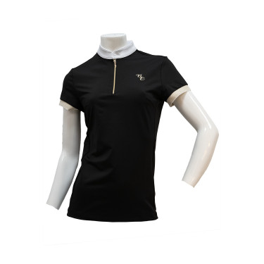 Polo de concours Flags & Cup fille Andria manches courtes Marine Bleu marine