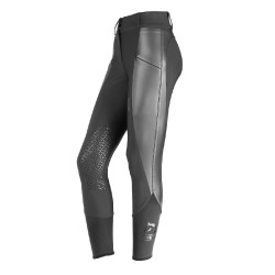 Pantalon Tattini Melissa avec empiècements en similicuir Noir