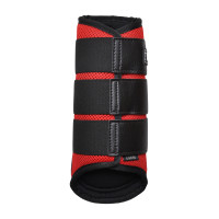 Mesh- en neopreen-peesbeschermers T de T Rood