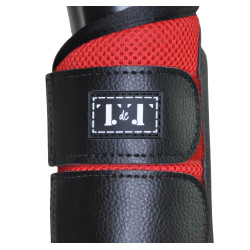 Mesh- en neopreen-peesbeschermers T de T Rood Mesh- en neopreen-peesbeschermers T de T Rood