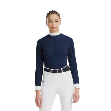 Dameslange mouwen shirt Horse Pilot Aerolight Marine Marineblauw Dameslange mouwen shirt Horse Pilot Aerolight Marine Marineblauw