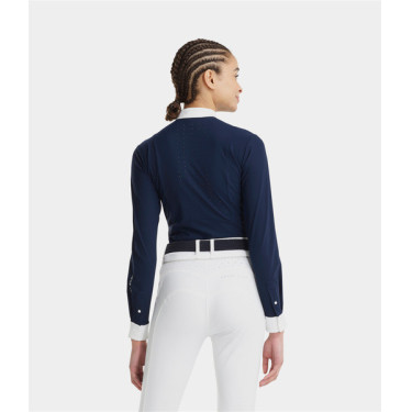 Dameslange mouwen shirt Horse Pilot Aerolight Marine Marineblauw Dameslange mouwen shirt Horse Pilot Aerolight Marine Marineblauw