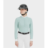 Dameslange mouwen shirt Horse Pilot Aerolight Watergroen Blauw