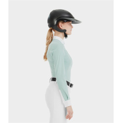 Chemise Horse Pilot manches longues femme Aerolight Vert d'eau Bleu