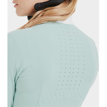 Dameslange mouwen shirt Horse Pilot Aerolight Watergroen Blauw