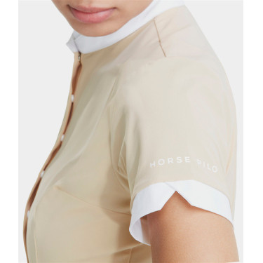 Chemise Horse Pilot manches courtes femme Aerolight Sable Beige