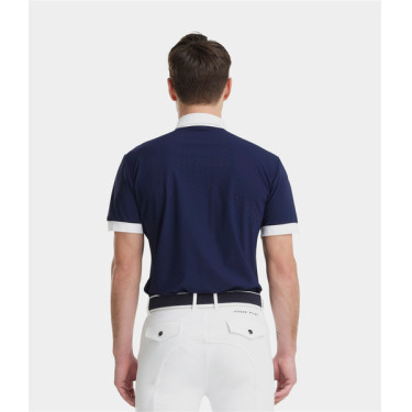 Horse Pilot wedstrijdshirt met korte mouwen voor heren Aerolight Marine Marineblauw Horse Pilot wedstrijdshirt met korte mouwen voor heren Aerolight Marine Marineblauw