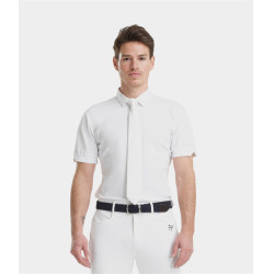 Chemise de concours Horse Pilot manches courtes homme Aerolight Blanc