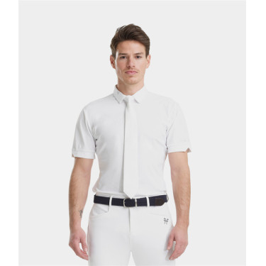 Horse Pilot wedstrijdshirt met korte mouwen voor heren Aerolight Wit
