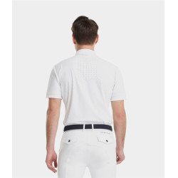 Chemise de concours Horse Pilot manches courtes homme Aerolight Blanc